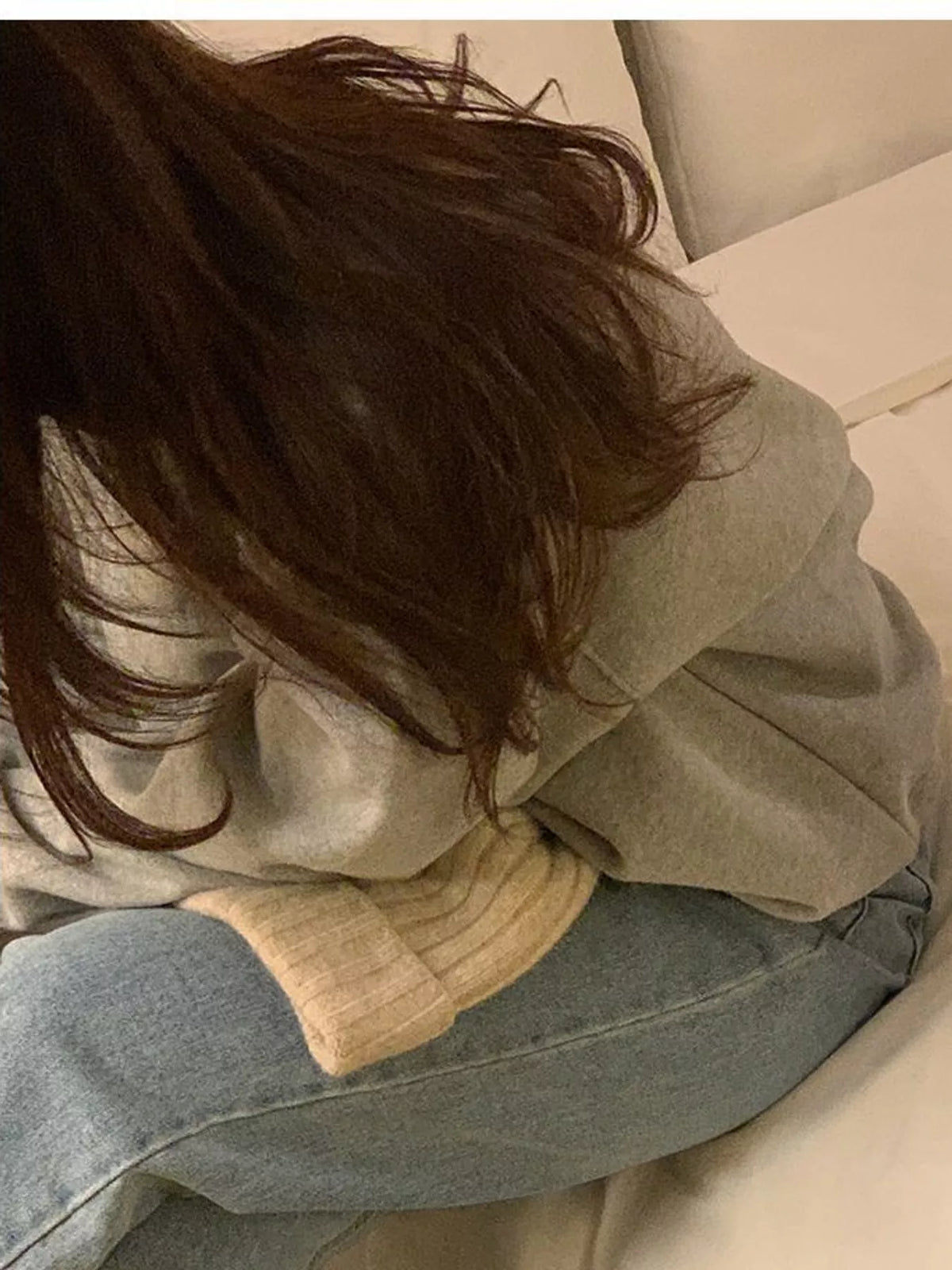 Oversized Graphic Crewneck Sweatshirt — back view