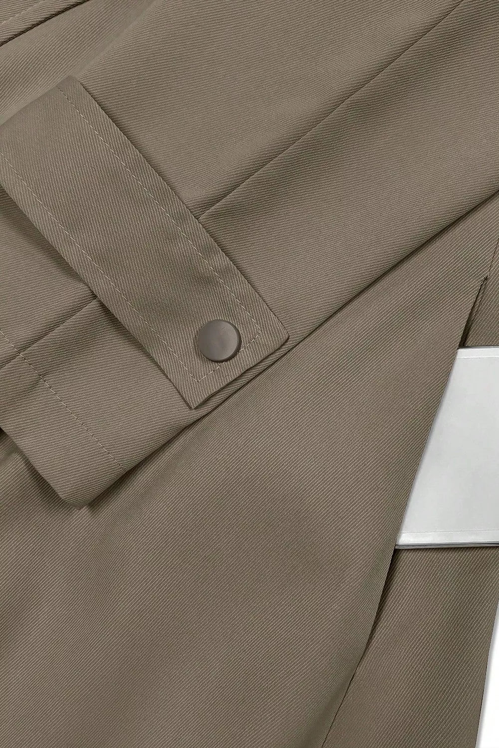 Trendsi Wide Lapels Belt Trench Coat -