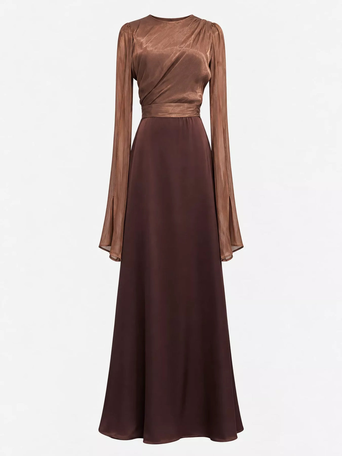 Round Neck Maxi Dress — garment front