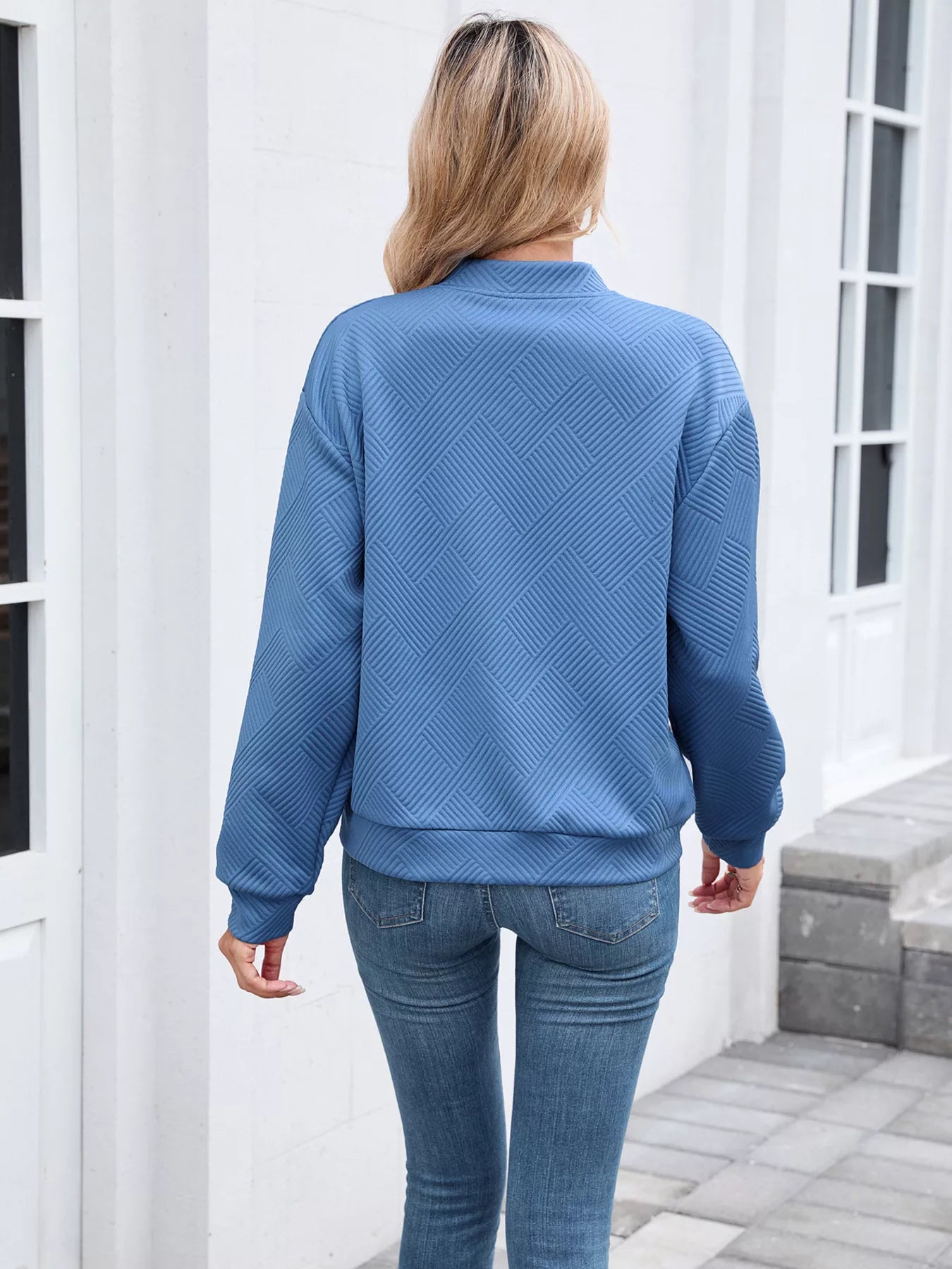 Trendsi Textured Zip Up Jacket -