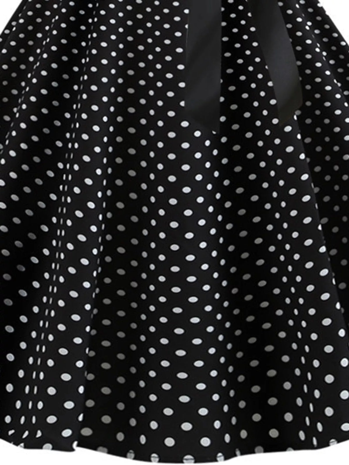 Halter neck sleeveless knee dress, construction and design details