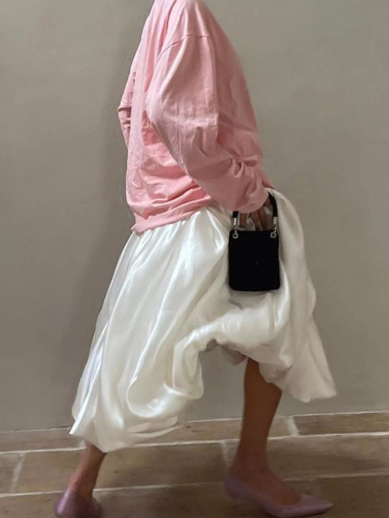 Trendsi Flowy Satin Maxi Skirt -
