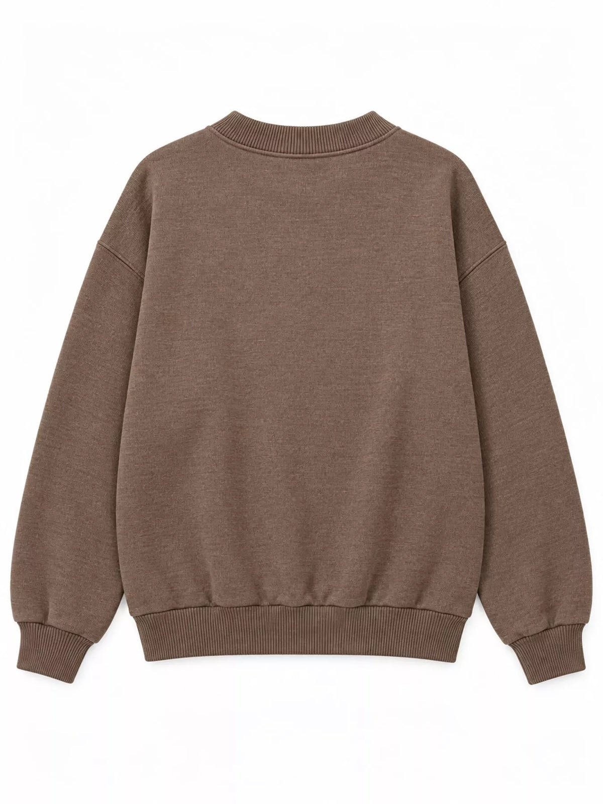 Oversized sweatshirt, taupe back