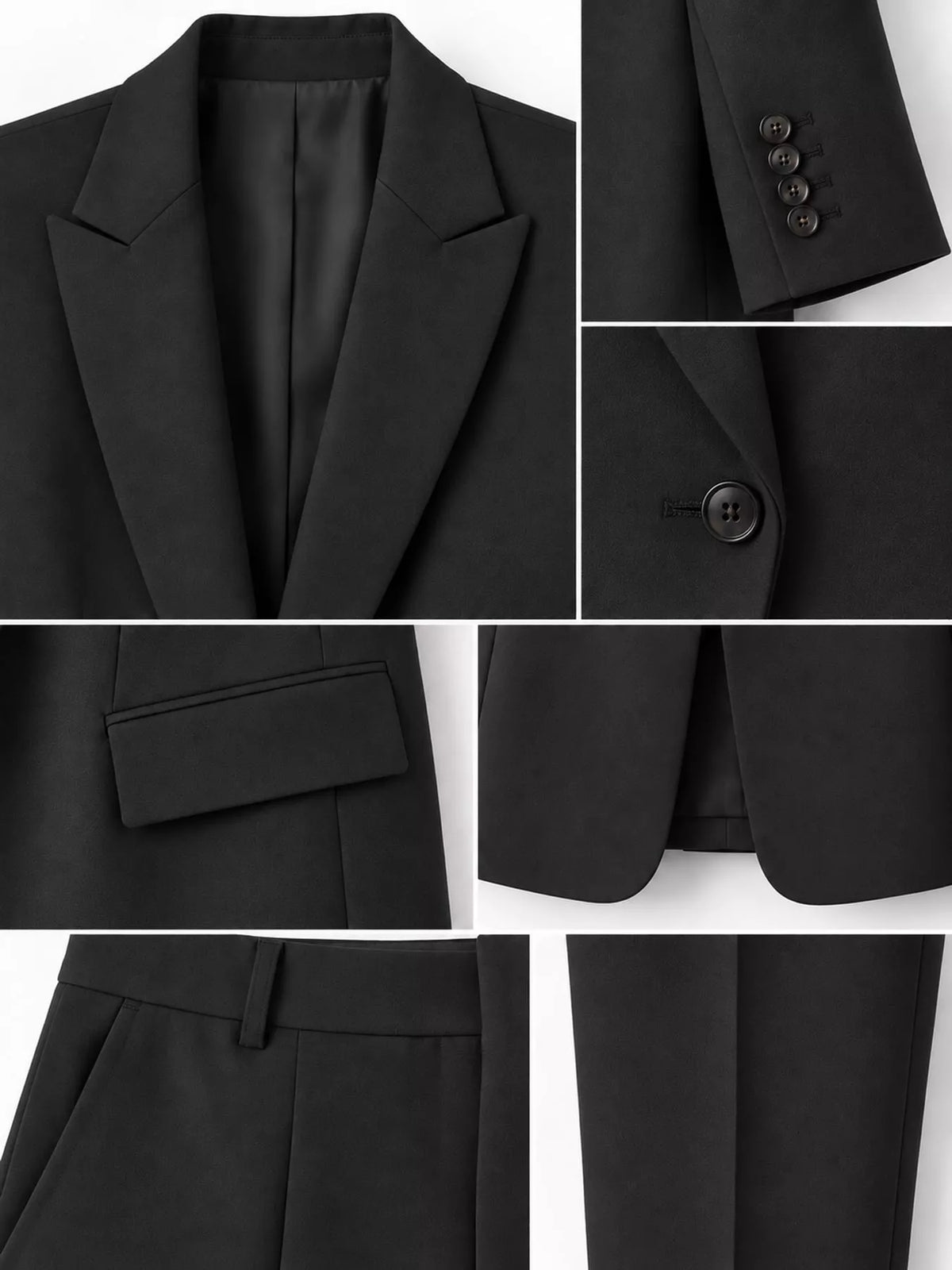 Collared long sleeve outfit set, construction and design details