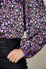Trendsi Double Take Full Size Printed Balloon Sleeve Shirt -