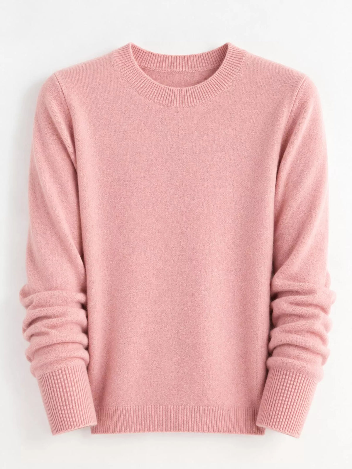 Crew Neck Long Sleeve Sweater — garment front