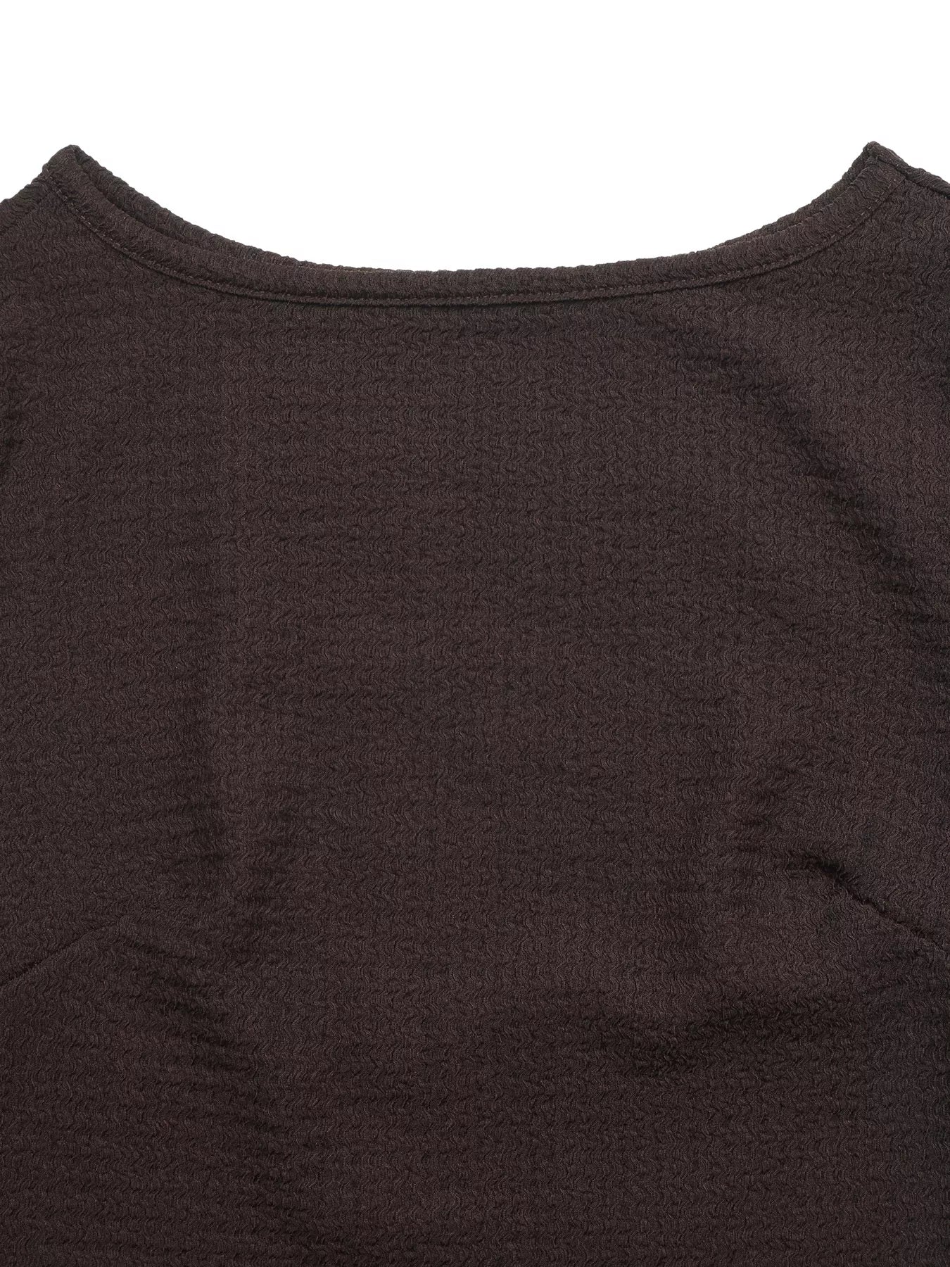 Trendsi Long-Sleeve Waffle Knit Bodycon Mini Dress -