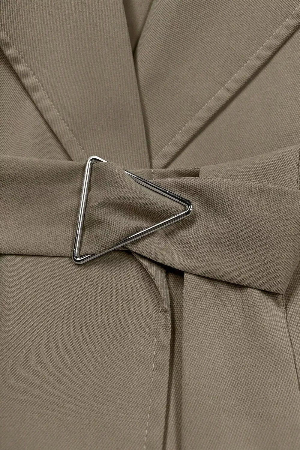 Trendsi Wide Lapels Belt Trench Coat -