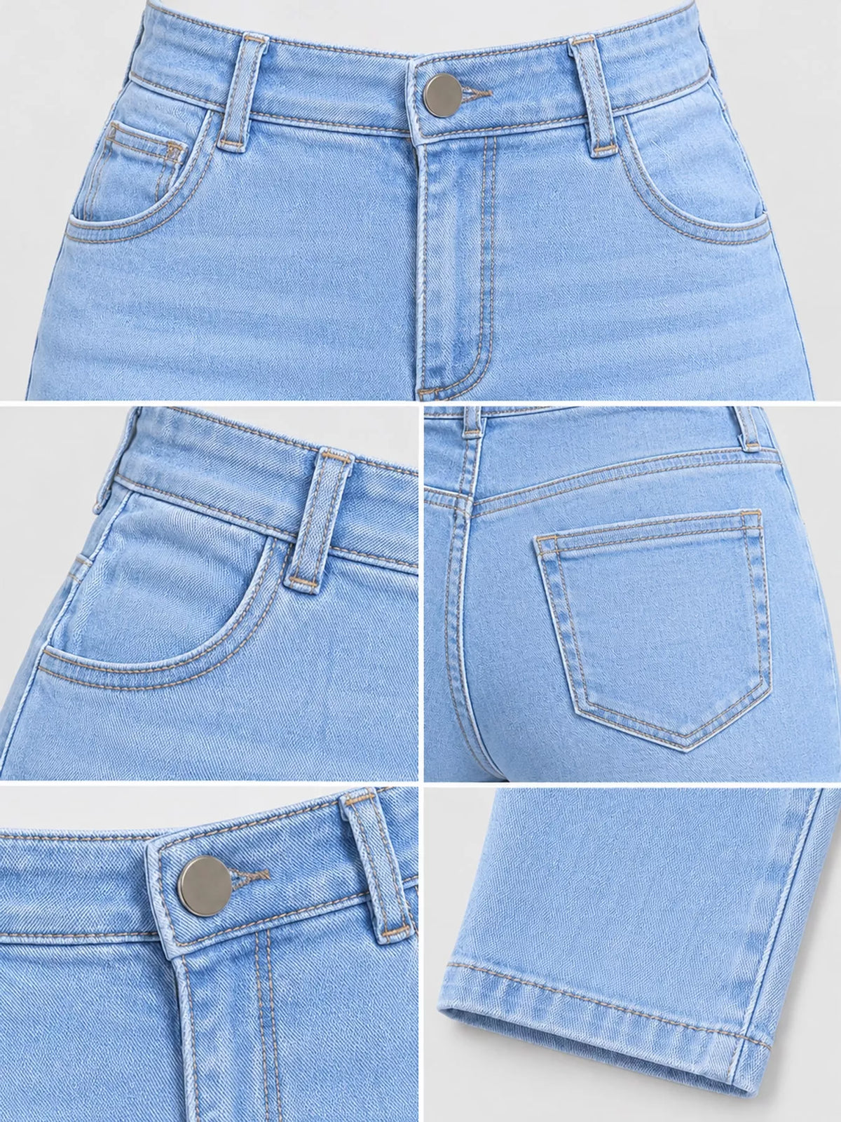 Light Blue high-waisted skinny jeans