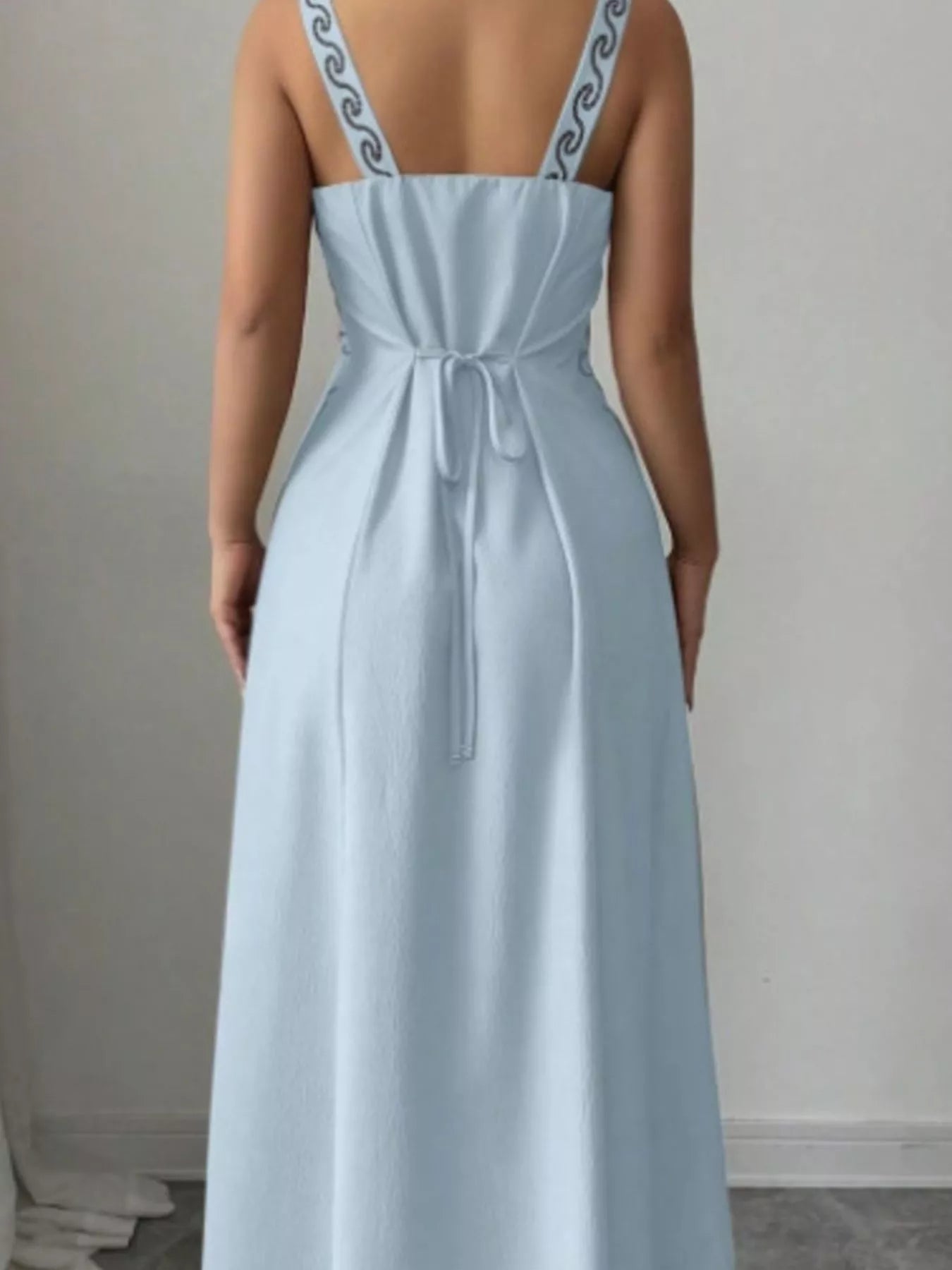Trendsi Floral Sleeveless Maxi Dress with Side Slit -