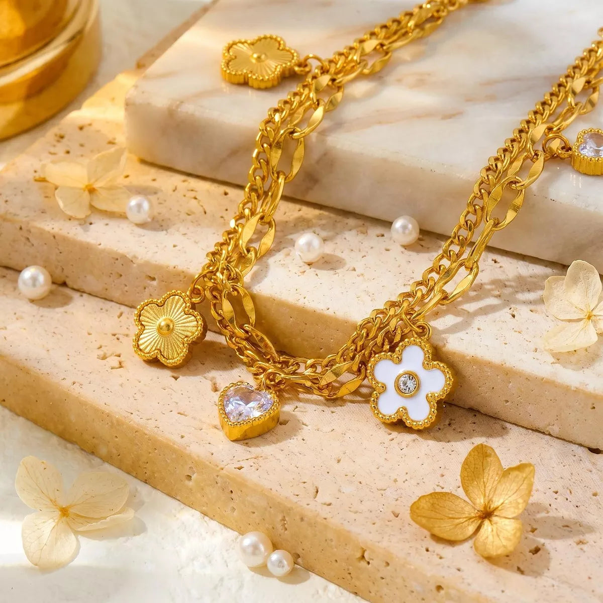 Double Layered Charm Bracelet, construction and design details