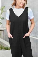 Trendsi Double Take Full Size Sleeveless Straight Jumpsuit -