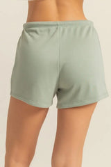 Trendsi HYFVE Drawstring Mid Waist Shorts - Shorts