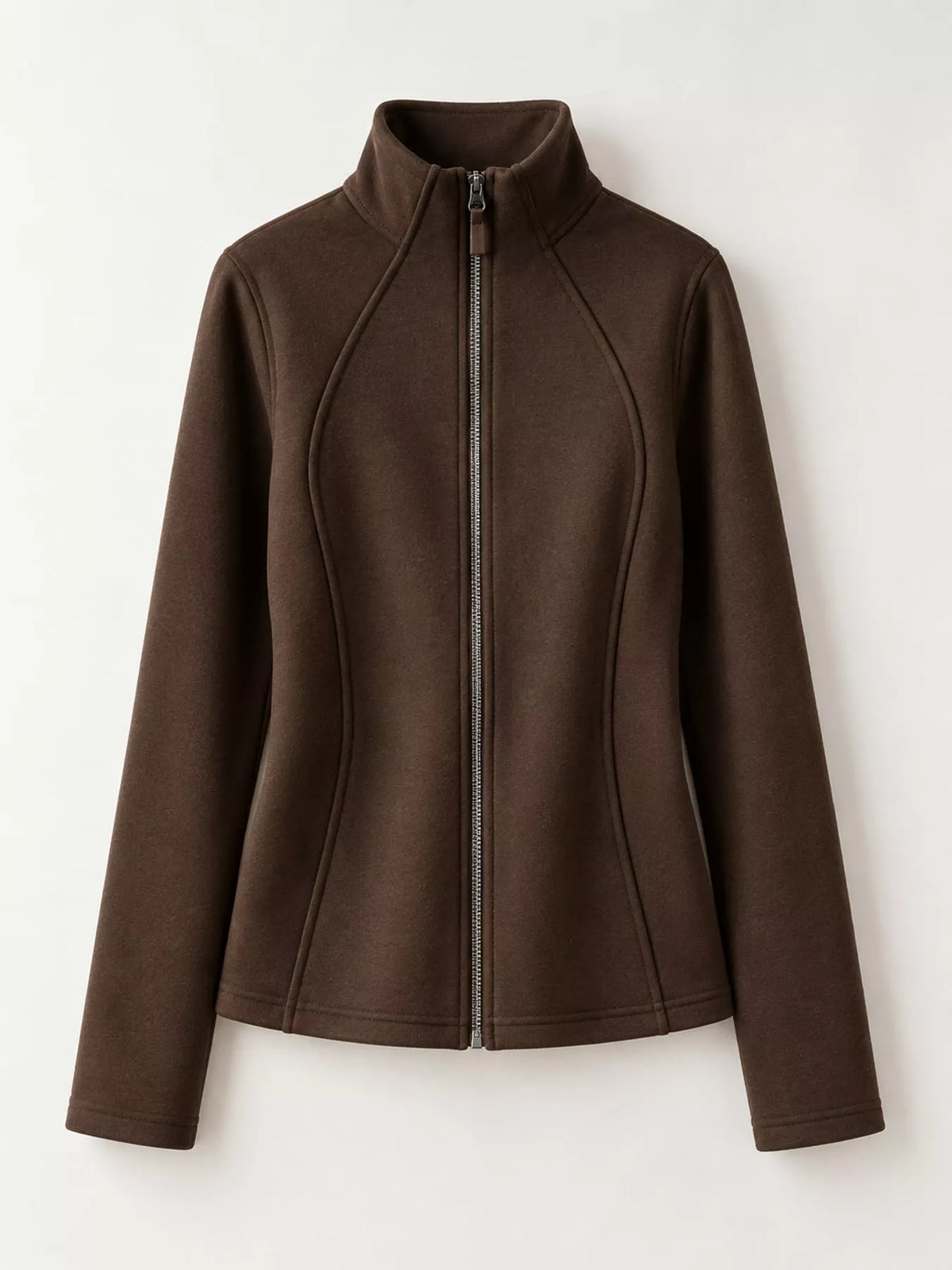 Slim-Fit Full-Zip Fleece Jacket — garment front