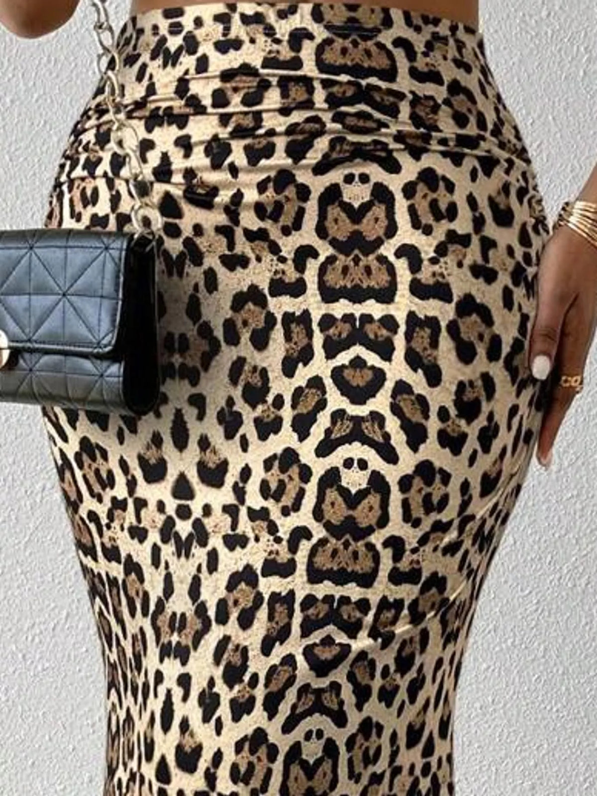 Ruched Maxi Skirt — construction details