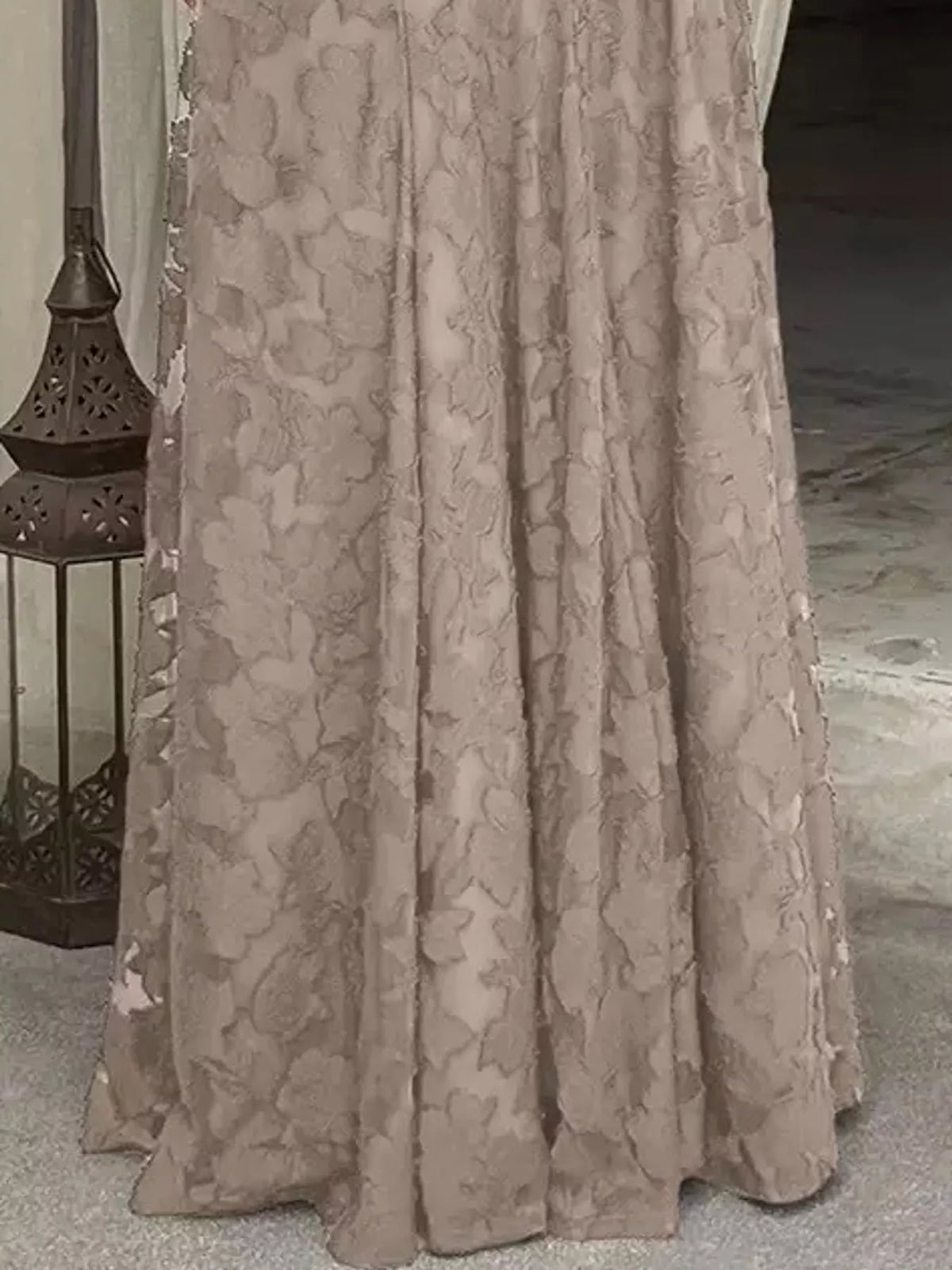 Cowl neck spaghetti-strap maxi dress, construction and design details