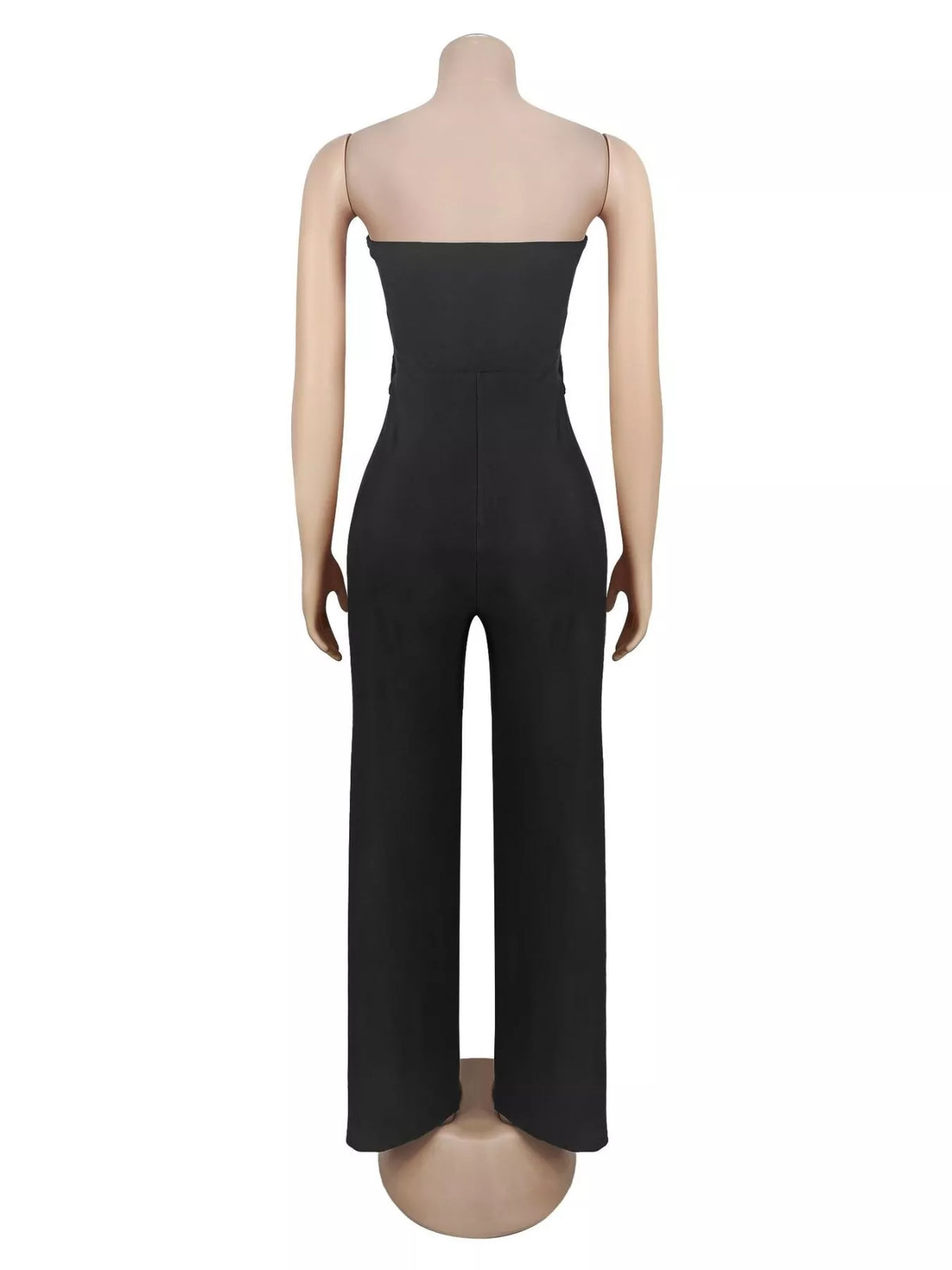 Trendsi Strapless Cut-out Wide-Leg Jumpsuit -