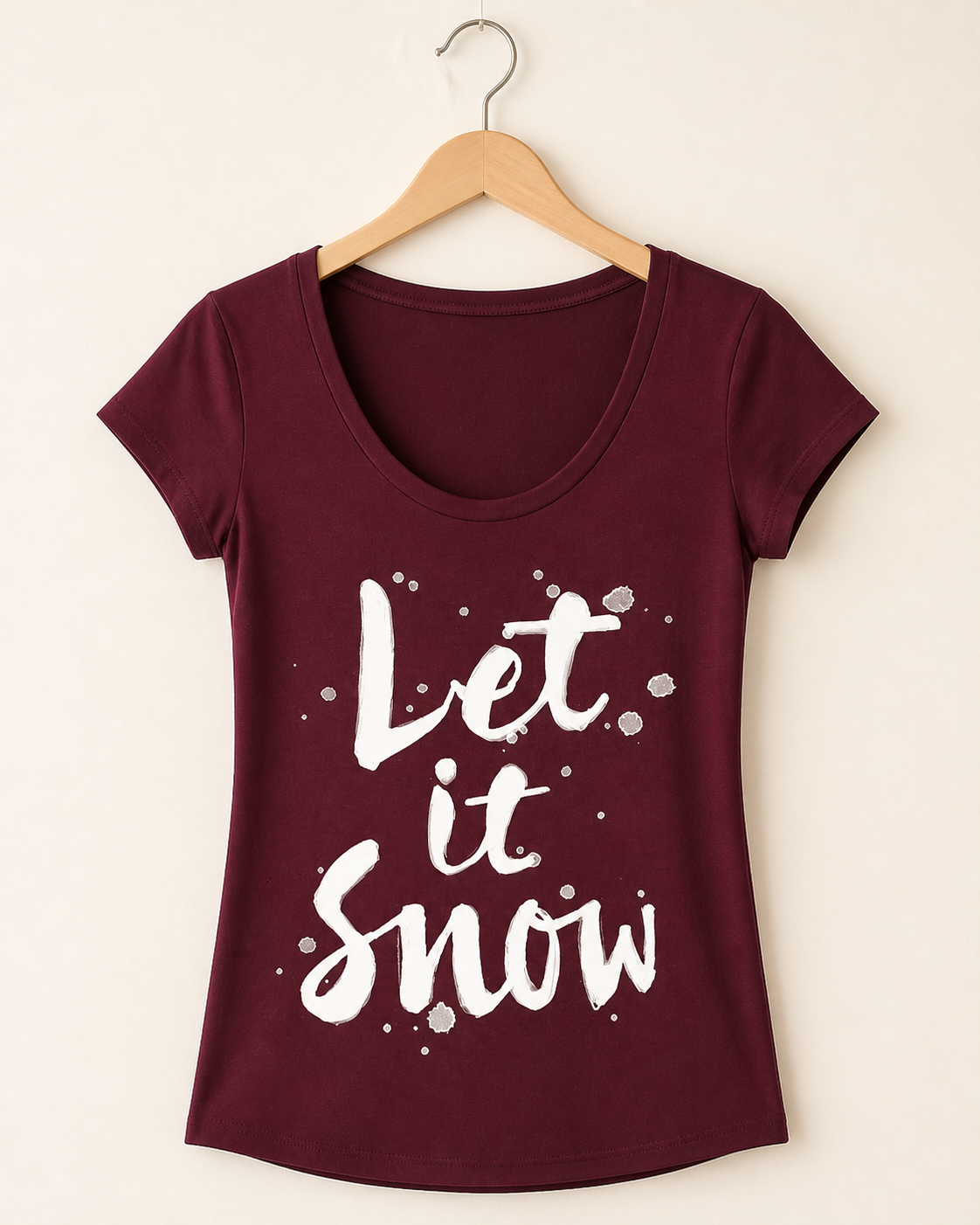Niobe Clothing Let It Snow Holiday Graphic T-Shirt - T-Shirts holiday