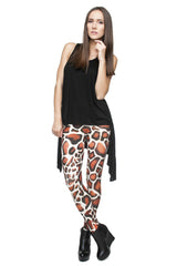 Niobe Clothing Giraffe Digital Print Leggings - leggings