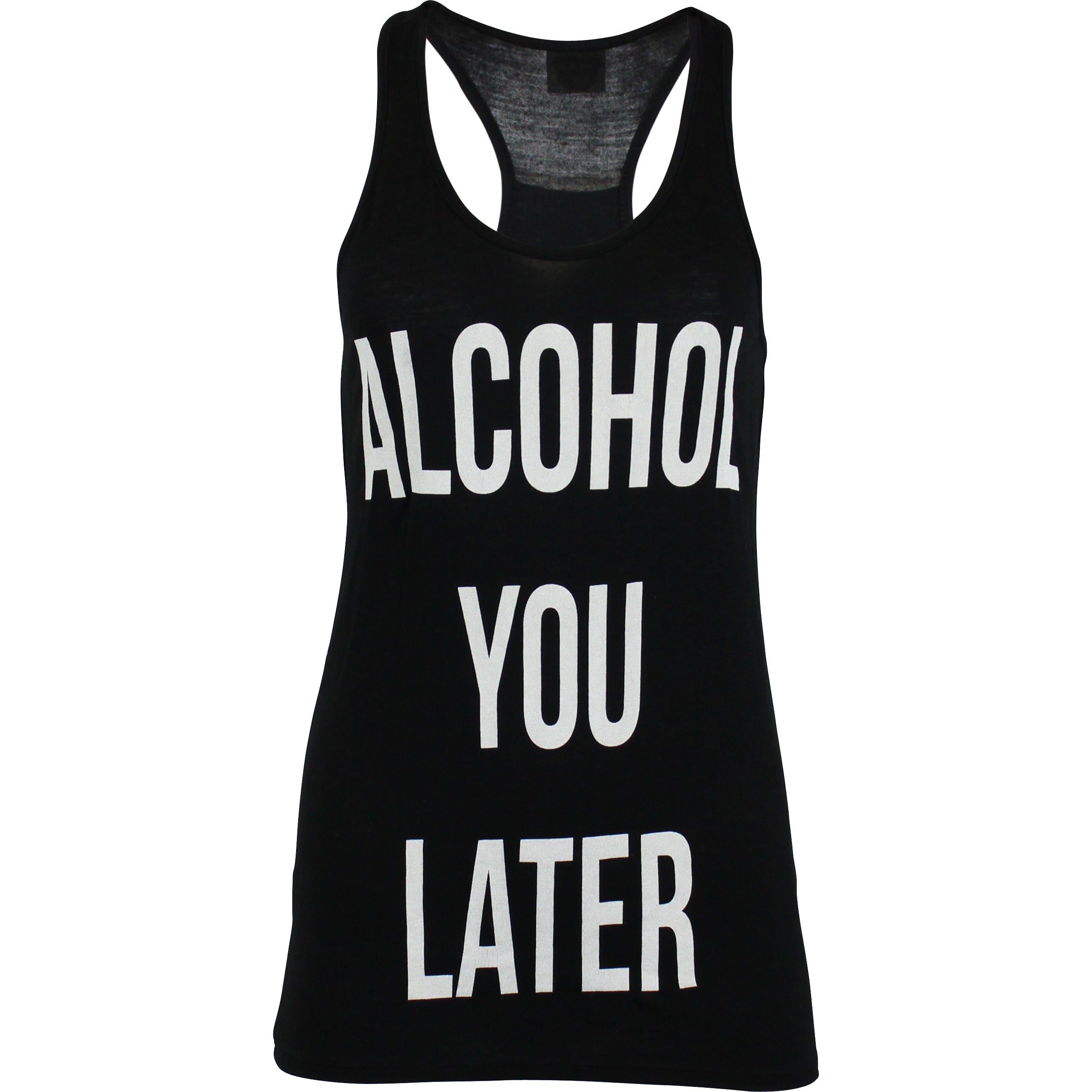 Niobe Clothing Alcohol You Later Racerback Tank Top - Tank Tops g_tanktops