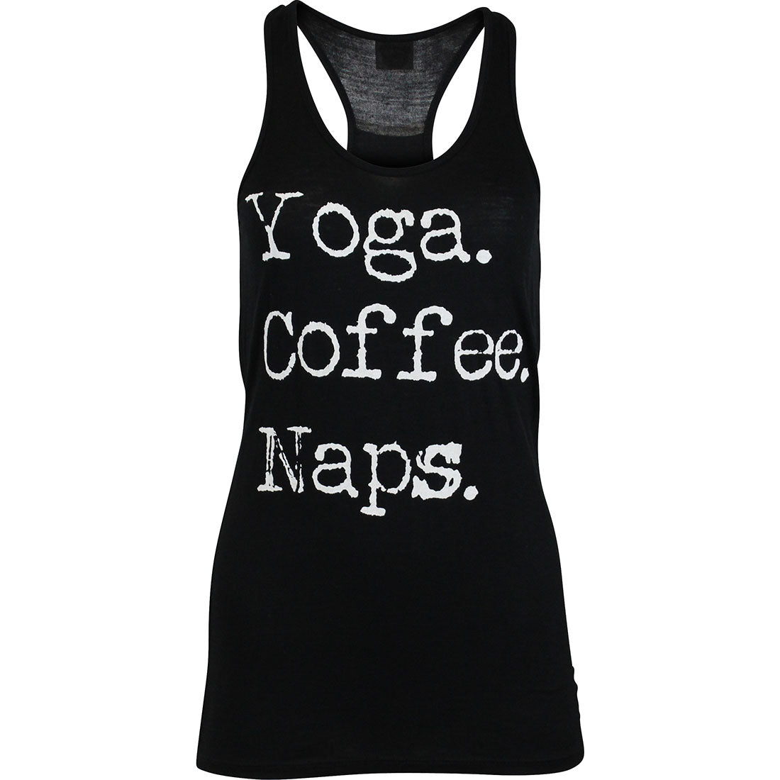 Niobe Clothing Yoga Coffee Naps Racerback Tank Top - Tank Tops Tops