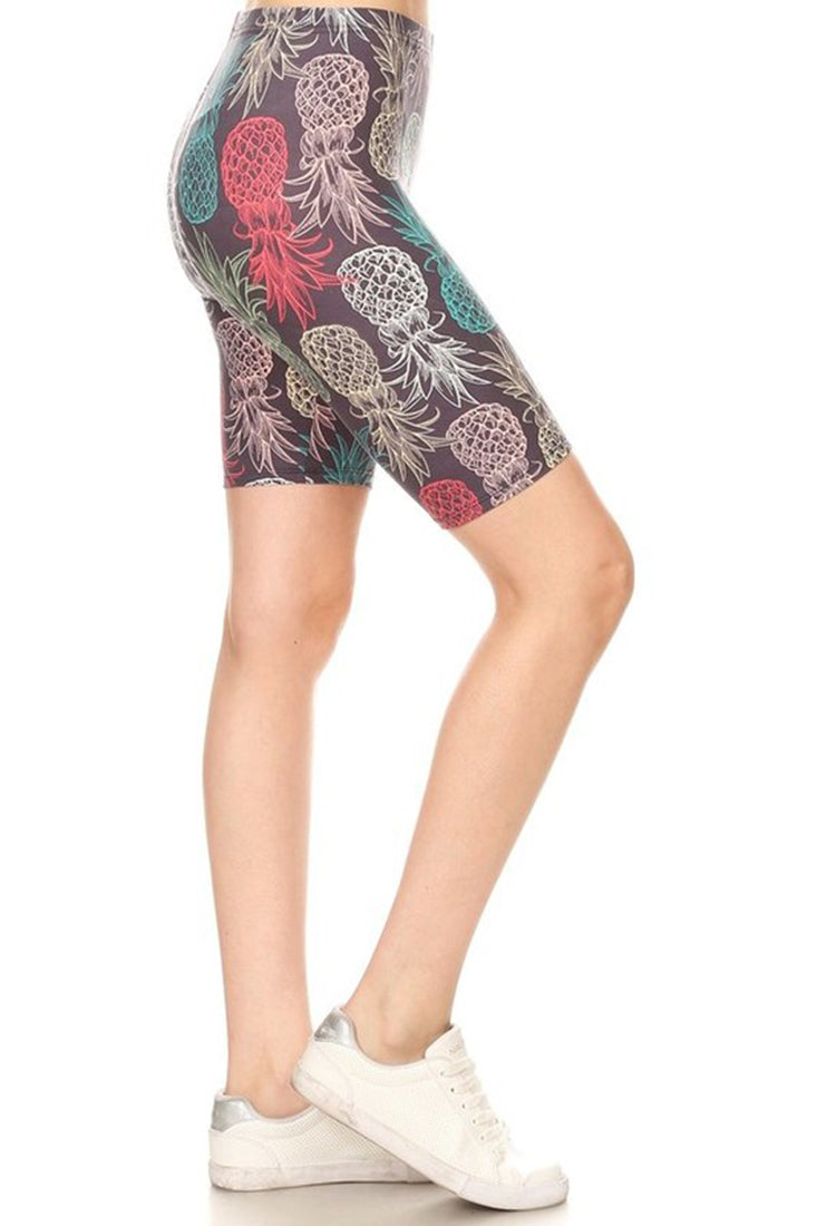 Love It Pineapples Biker Shorts - Legging Shorts p_bikershorts