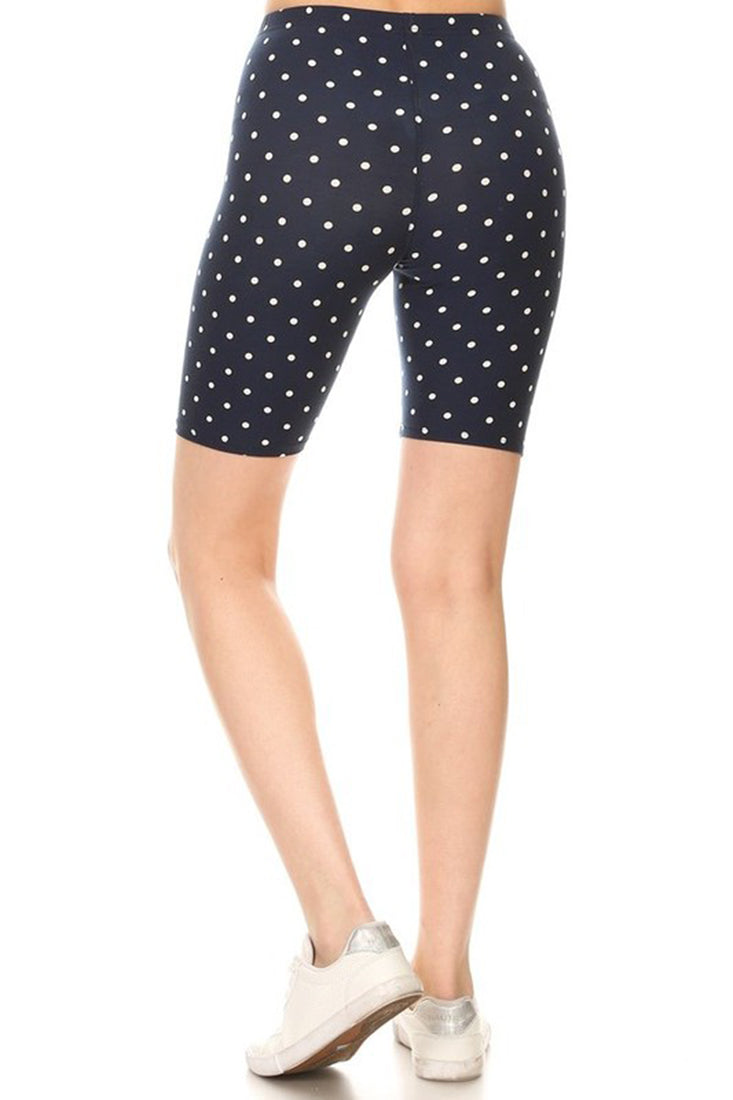 Love It Navy Polka Dot Biker Shorts - Legging Shorts p_bikershorts