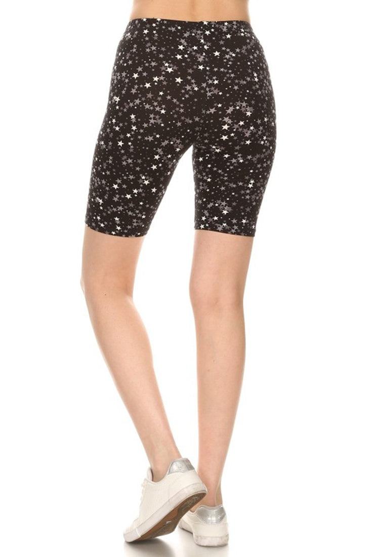 Love It Black Stars Biker Shorts - Legging Shorts p_bikershorts