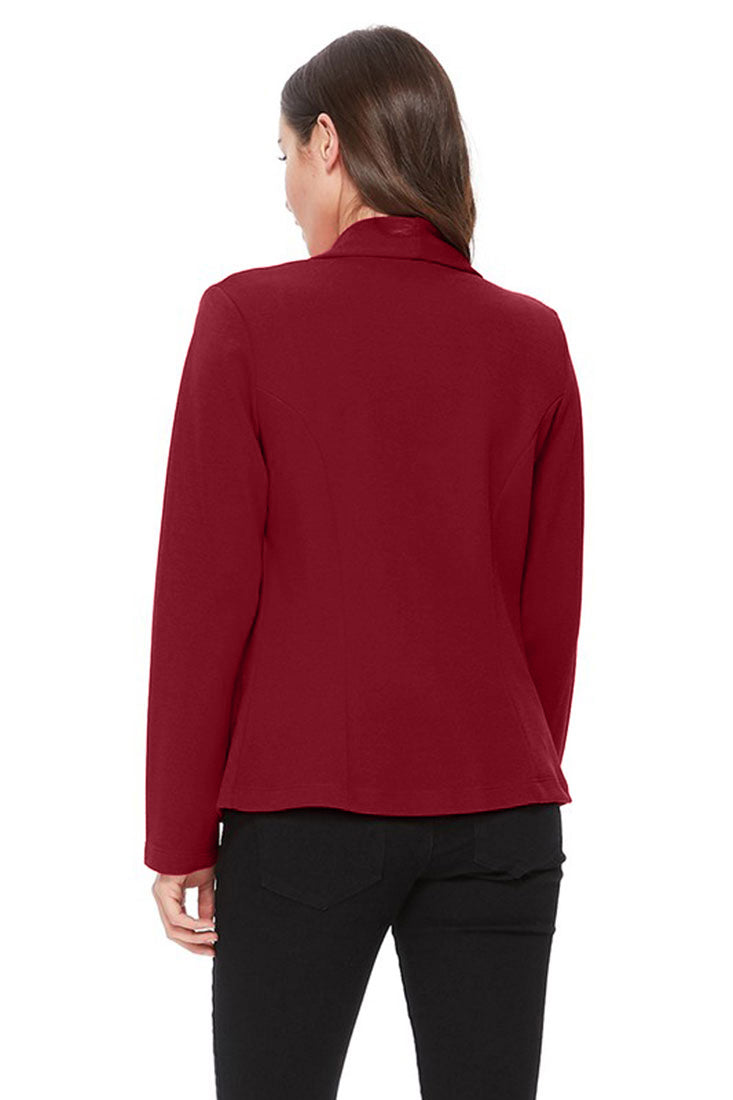 Zenana Lightweight Casual Open Front Blazer - Pea Coats sb_outerwear