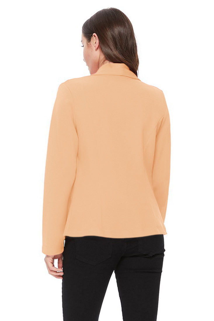 Zenana Lightweight Casual Open Front Blazer - Pea Coats sb_outerwear