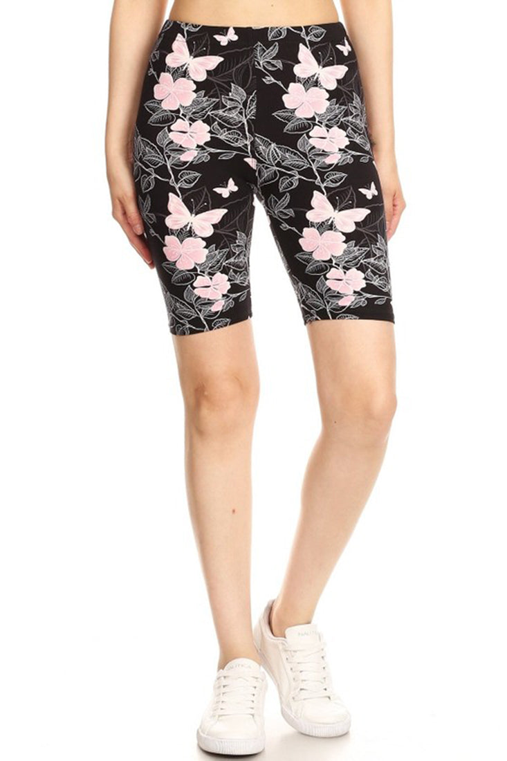 Love It Pink Butterflies Biker Shorts - Legging Shorts p_bikershorts