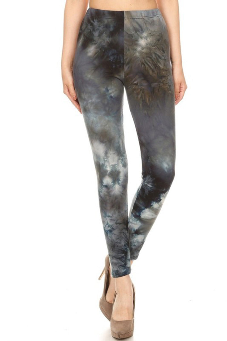 Niobe Clothing Shadow Tie Dye Leggings - Leggings p_leggings