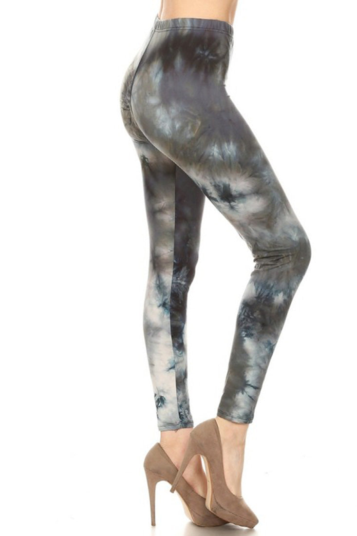 Niobe Clothing Shadow Tie Dye Leggings - Leggings p_leggings