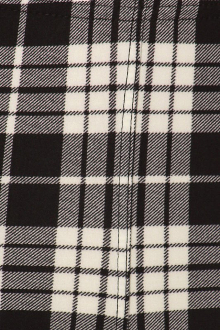Love It Black White Plaid Biker Shorts - Legging Shorts p_bikershorts