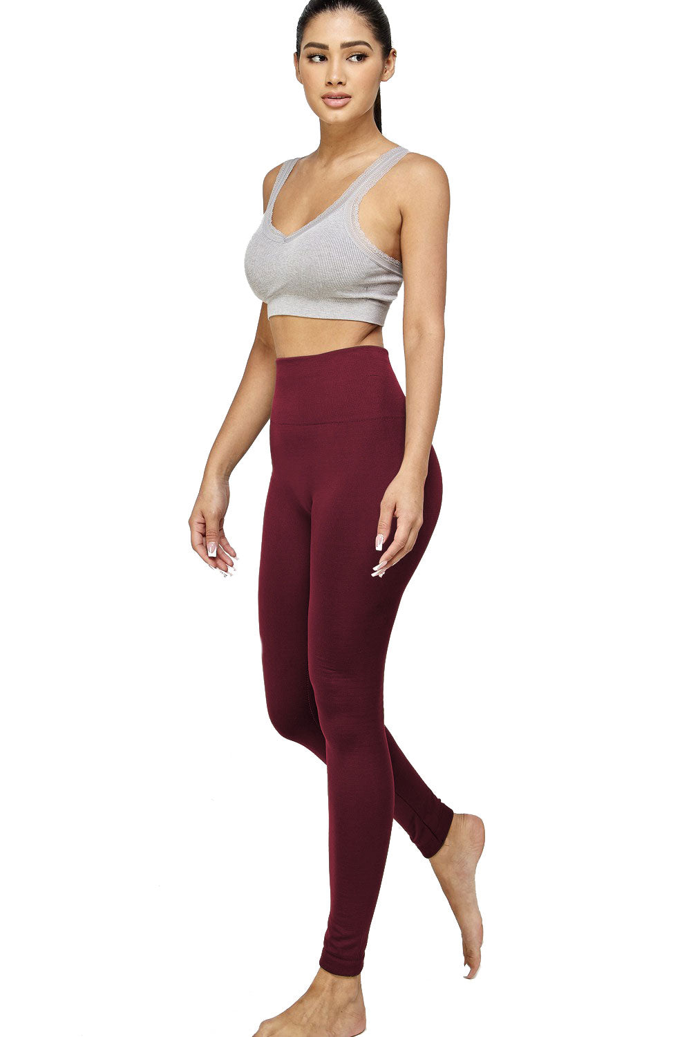 Freezia High Waist Seamless Fleece Lined Leggings - Leggings sb_bottoms