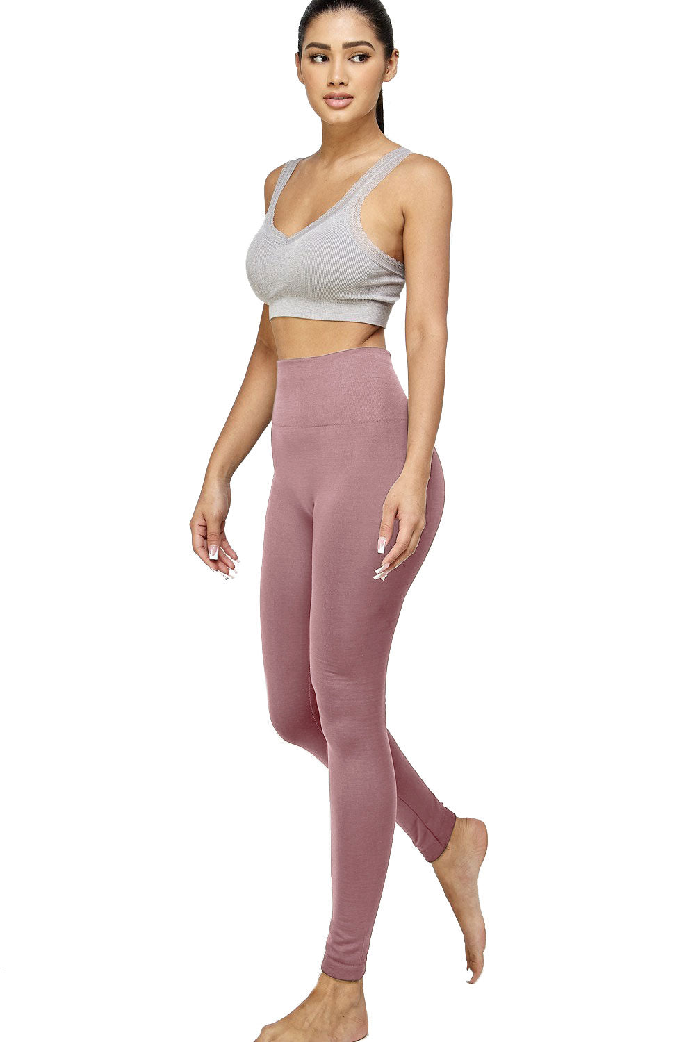 Freezia High Waist Seamless Fleece Lined Leggings - Leggings sb_bottoms