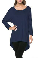 Azules Rayon Span 3/4 Sleeve Tunic Top - Tunics