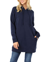 Zenana Loose Fit Pullover Long Hoodie Oversized Sweatshirt Sweater - sweatshirt