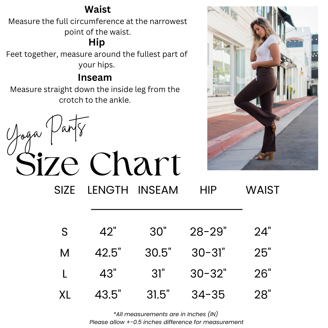 Zenana Cotton Flared Yoga Pants - Leggings sb_bottoms