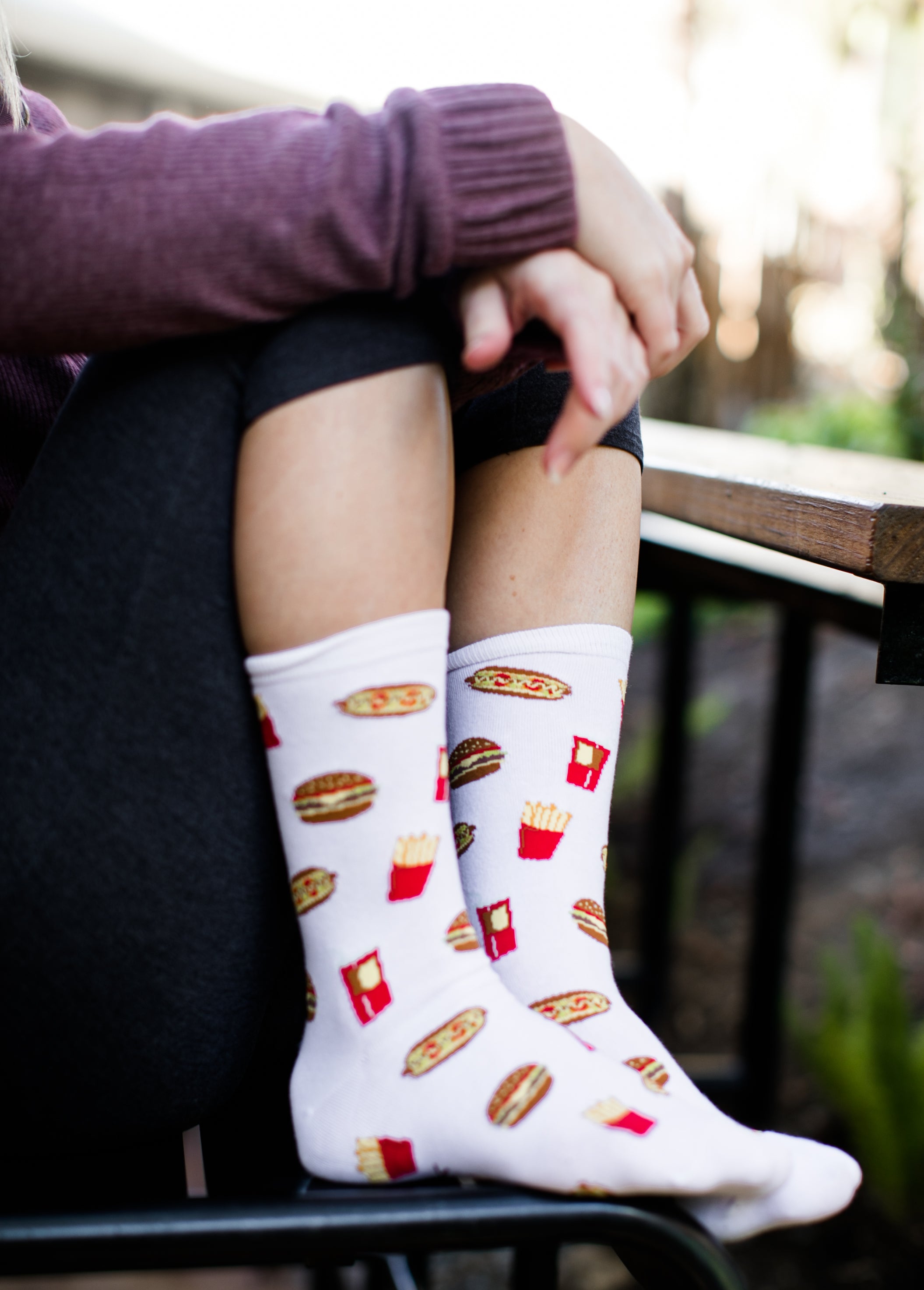 K. Bell Comfort Foods Crew Socks - Socks