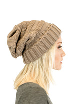 Unisex Solid Color Knit Oversized Slouchy Beanie Hats- Niobe Clothing