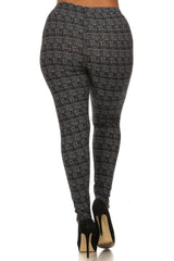 Niobe Clothing Graphite Design Plus Size Leggings - leggings
