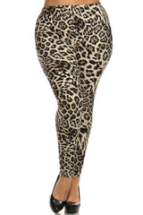 Niobe Clothing Plus Size Fashion Animal Print Leggings - leggings