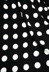 Polka Dot Long Sleeve Two Tone Contrast Hoodie Tunic Tops- Niobe Clothing