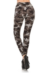Niobe Clothing Grey Camo Leggings - Leggings leggings