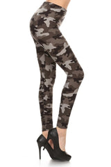 Niobe Clothing Grey Camo Leggings - Leggings leggings