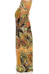 Niobe Clothing High Waist Foldover Boho Palazzo Pants (Daybreak) - pants