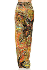 Niobe Clothing High Waist Foldover Boho Palazzo Pants (Daybreak) - pants
