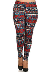 Niobe Clothing Bohemian Rhapsody Design Plus Size Leggings - leggings