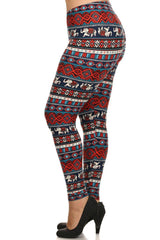 Niobe Clothing Bohemian Rhapsody Design Plus Size Leggings - leggings